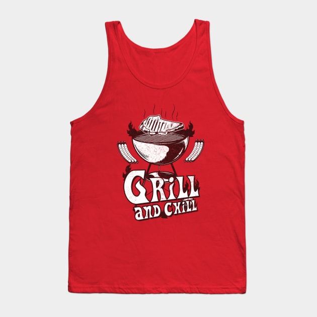 Grill and chill Tank Top by ArtStopCreative